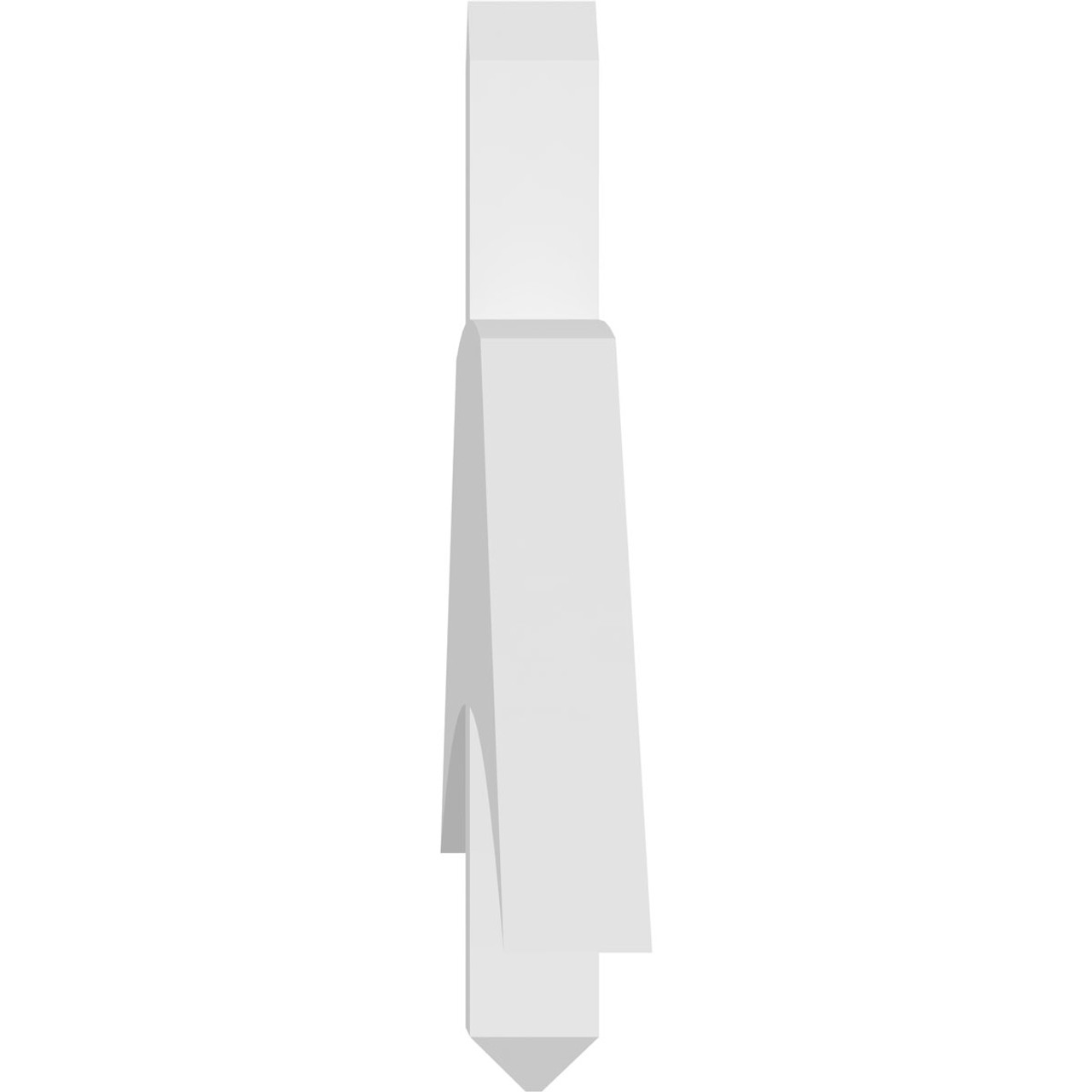 4/12 Pitch Bellingham Smooth Gable Bracket, PVC GBW084X14X0206BEL00PVC