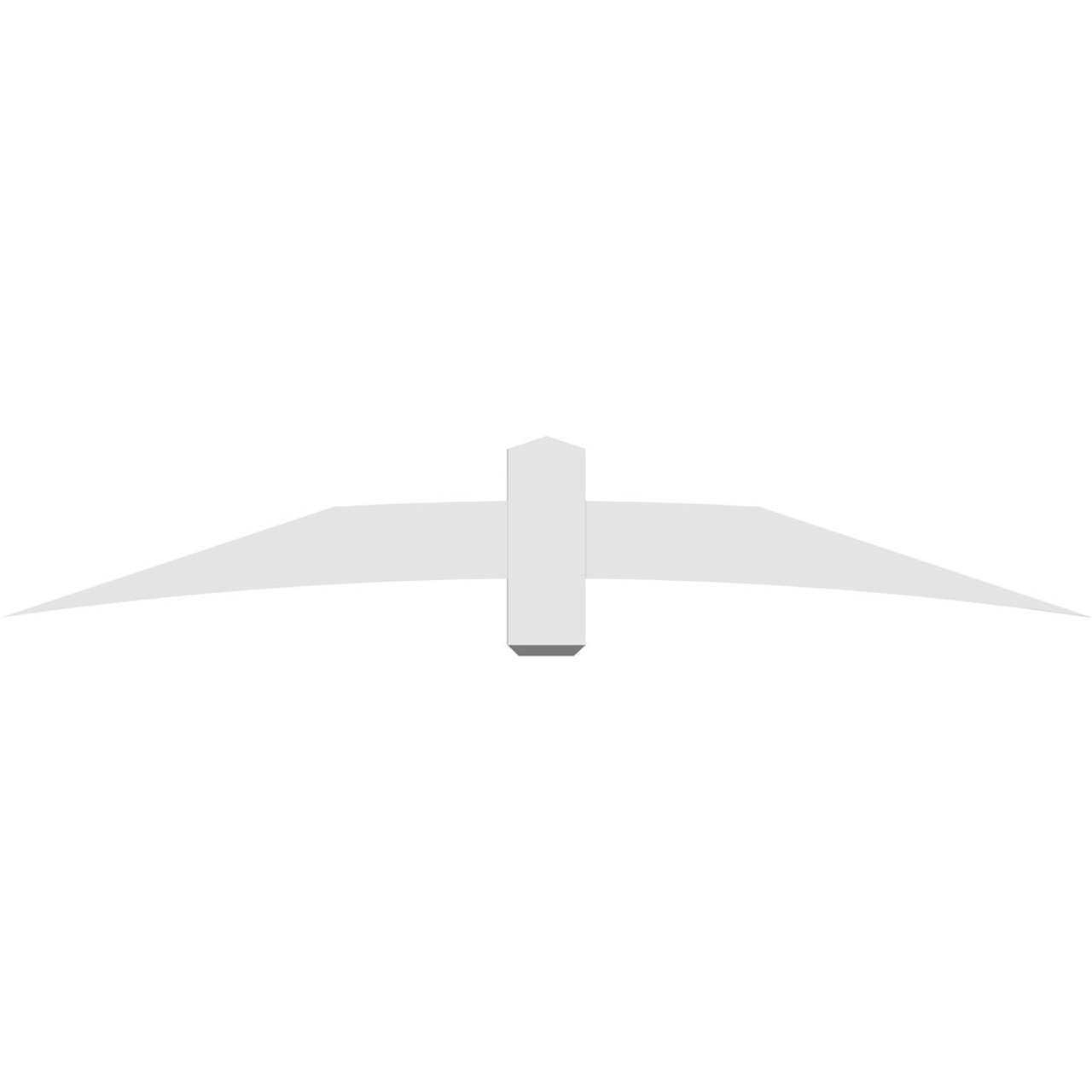 4/12 Pitch Bellingham Smooth Gable Bracket, PVC GBW084X14X0206BEL00PVC