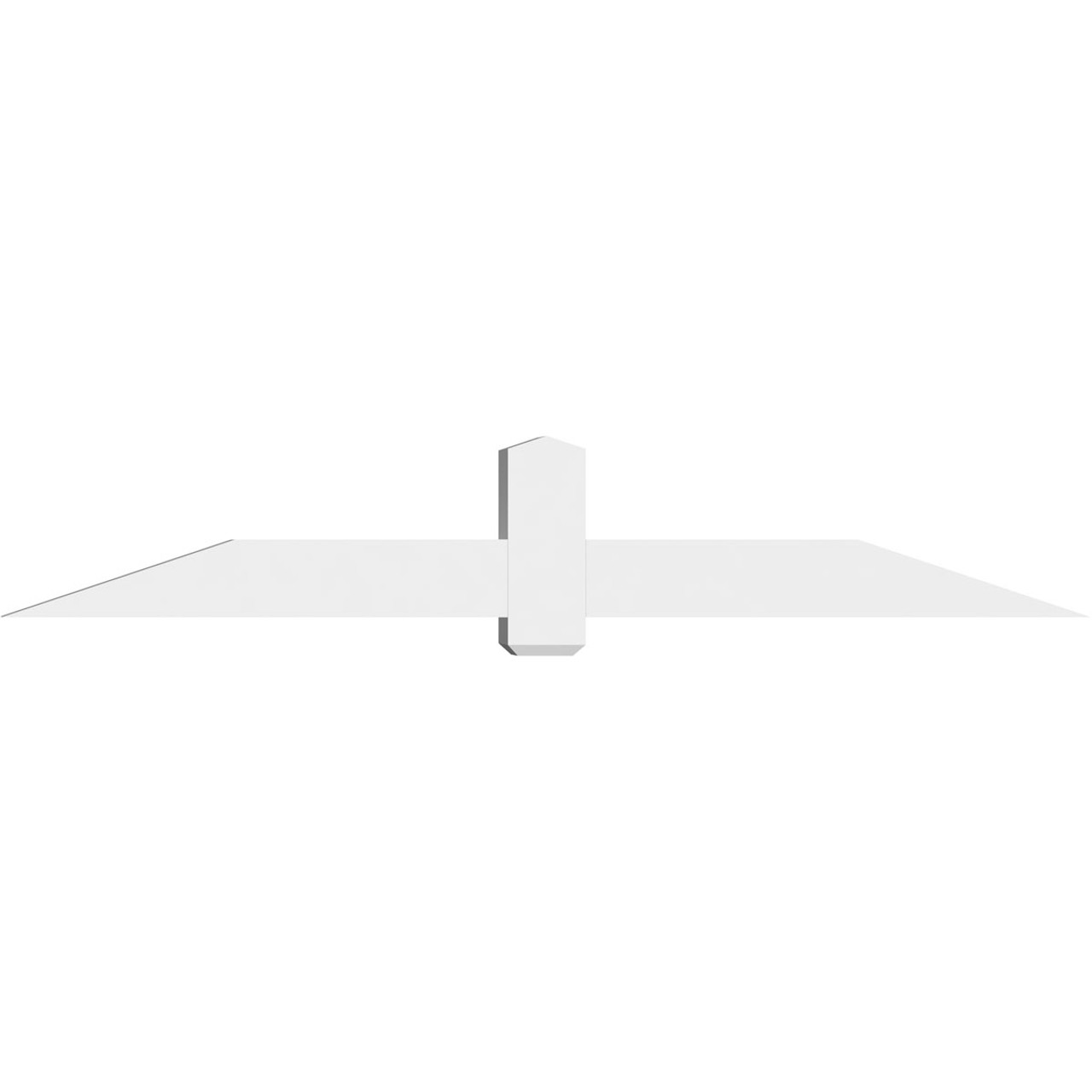 4/12 Pitch Eugene Smooth Gable Bracket, PVC GBW084X14X0606EUG00PVC