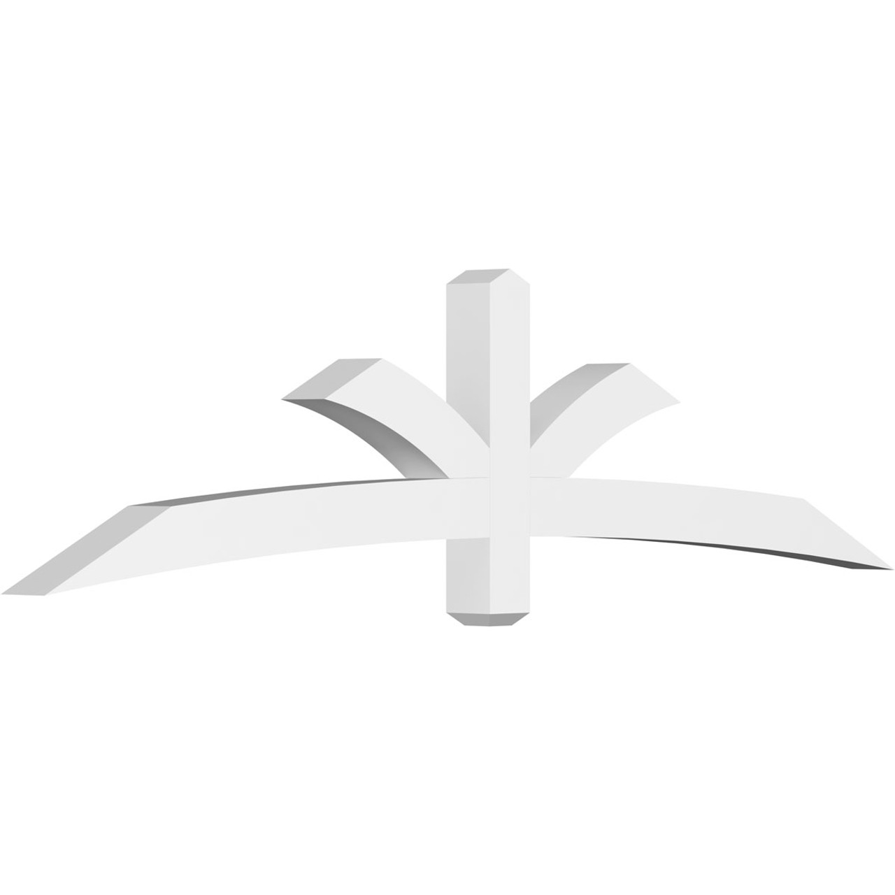 6/12 Pitch Davenport Smooth Gable Bracket, PVC GBW084X21X0404DAV00PVC