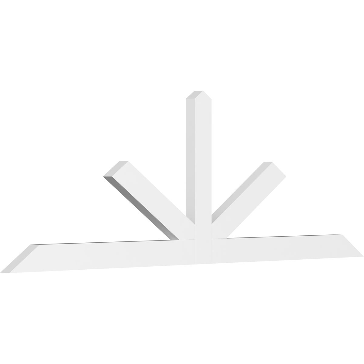8/12 Pitch Saratoga Smooth Gable Bracket, PVC GBW084X28X0204SAR00PVC