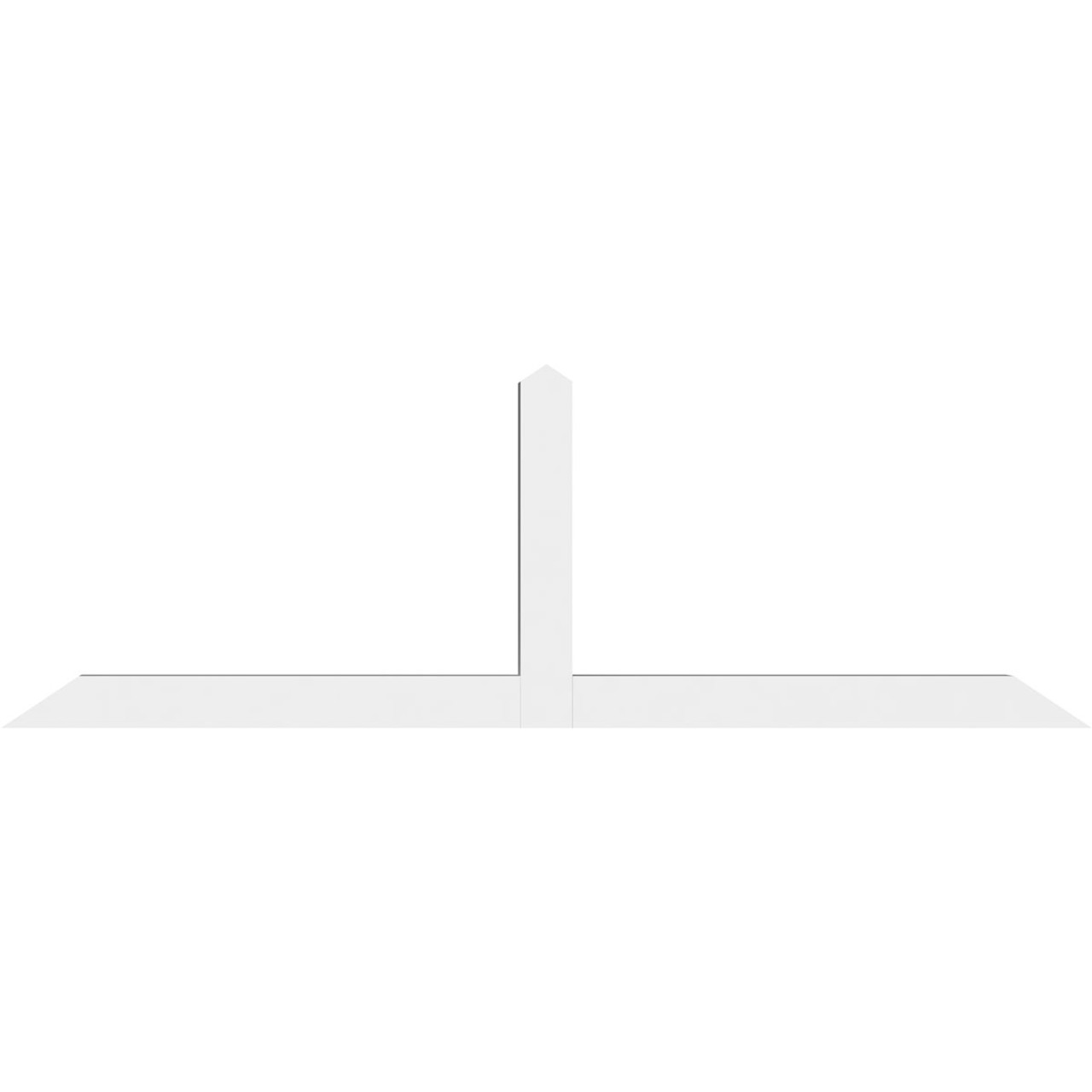 8/12 Pitch Portland Smooth Gable Bracket, PVC GBW084X28X0404POR00PVC