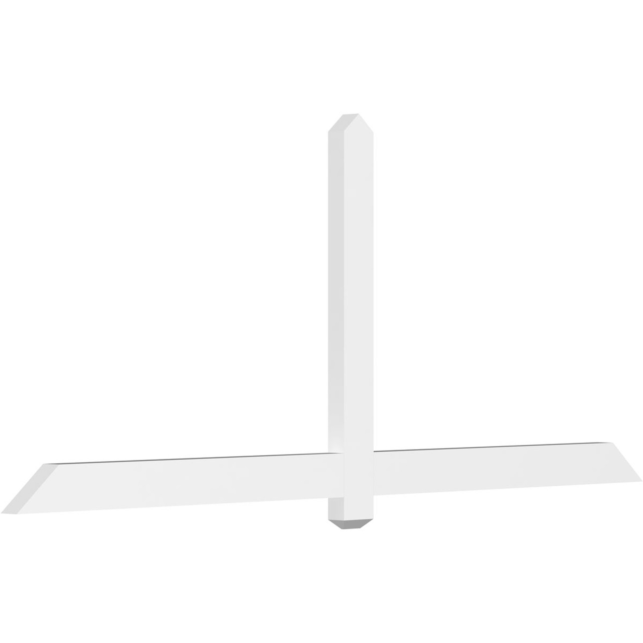 10/12 Pitch Eugene Smooth Gable Bracket, PVC GBW084X35X0204EUG00PVC