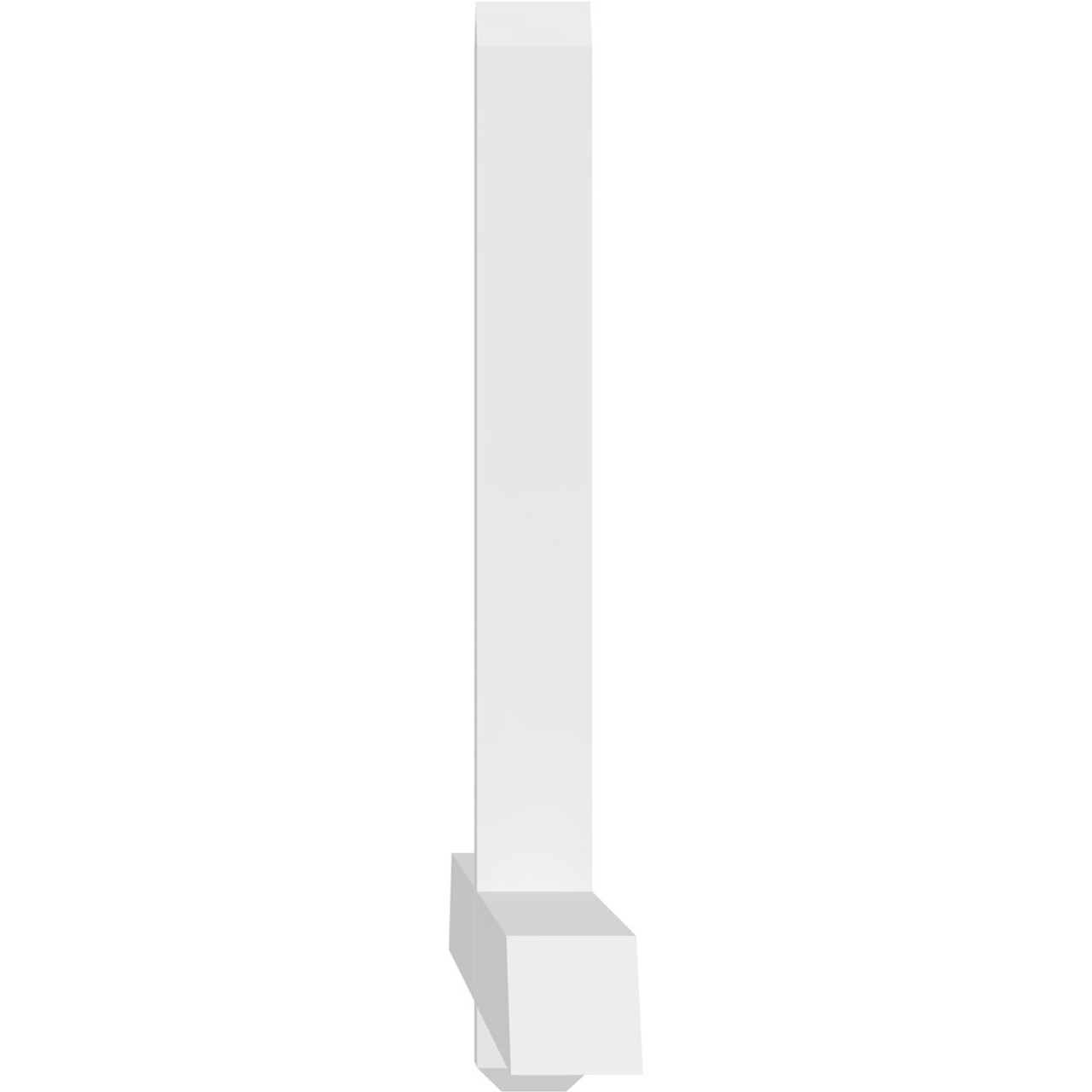 10/12 Pitch Eugene Smooth Gable Bracket, PVC GBW084X35X0404EUG00PVC