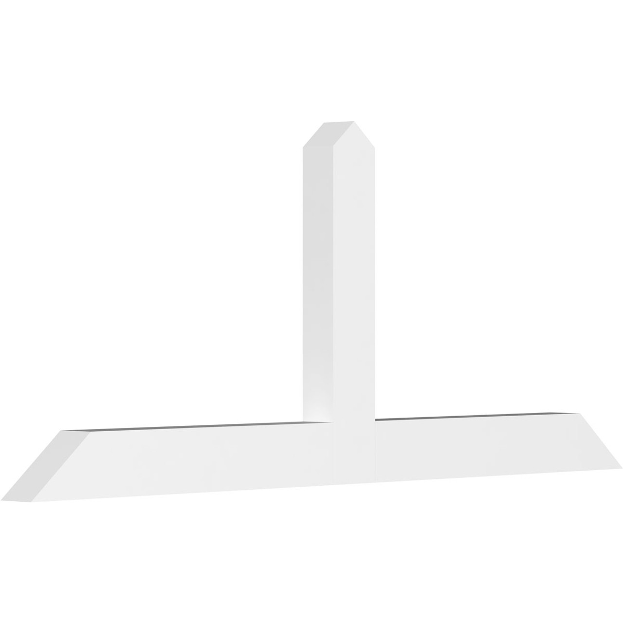 10/12 Pitch Portland Smooth Gable Bracket, PVC GBW084X35X0406POR00PVC