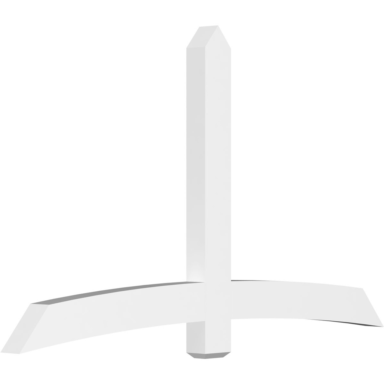 14/12 Pitch Bellingham Smooth Gable Bracket, PVC GBW084X49X0406BEL00PVC