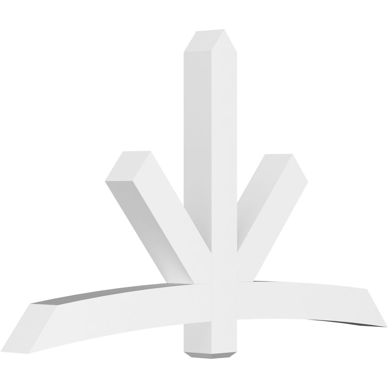 14/12 Pitch Alberta Smooth Gable Bracket, PVC GBW084X49X0606ALB00PVC