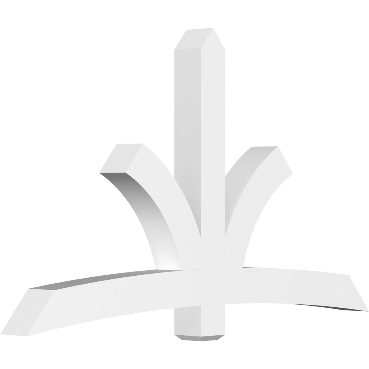 14/12 Pitch Davenport Smooth Gable Bracket, PVC GBW084X49X0606DAV00PVC