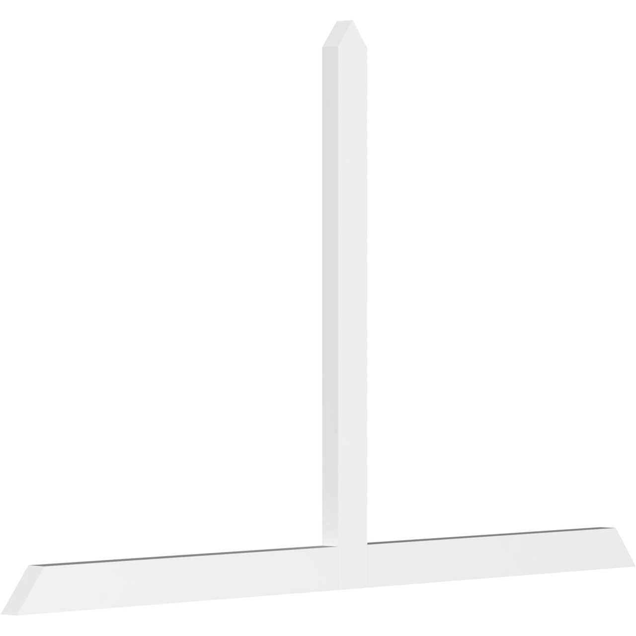 15/12 Pitch Portland Smooth Gable Bracket, PVC GBW084X53X0204POR00PVC