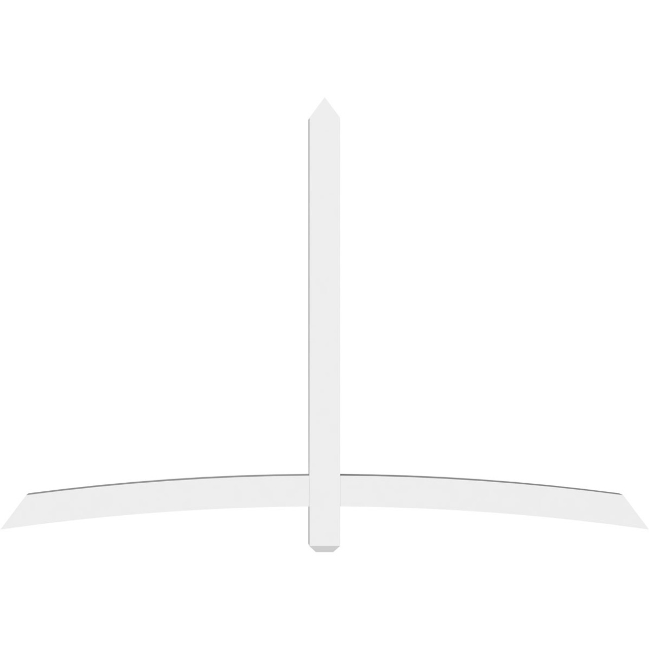 16/12 Pitch Bellingham Smooth Gable Bracket, PVC GBW084X56X0404BEL00PVC