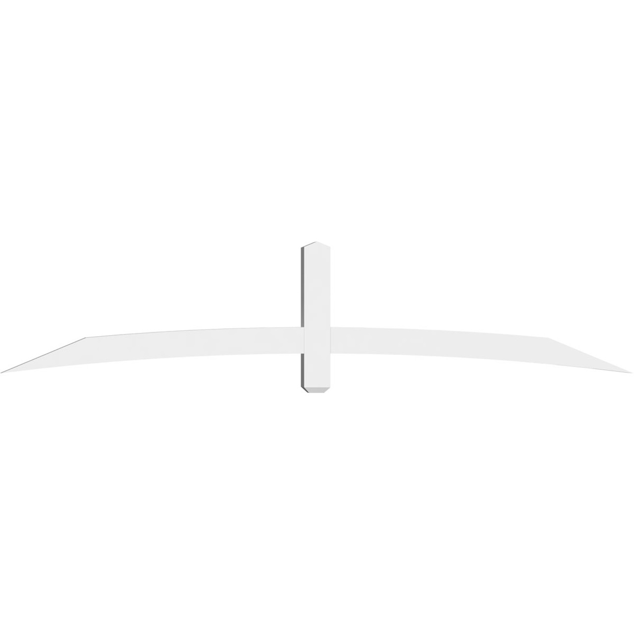 5/12 Pitch Bellingham Smooth Gable Bracket, PVC GBW096X20X0404BEL00PVC