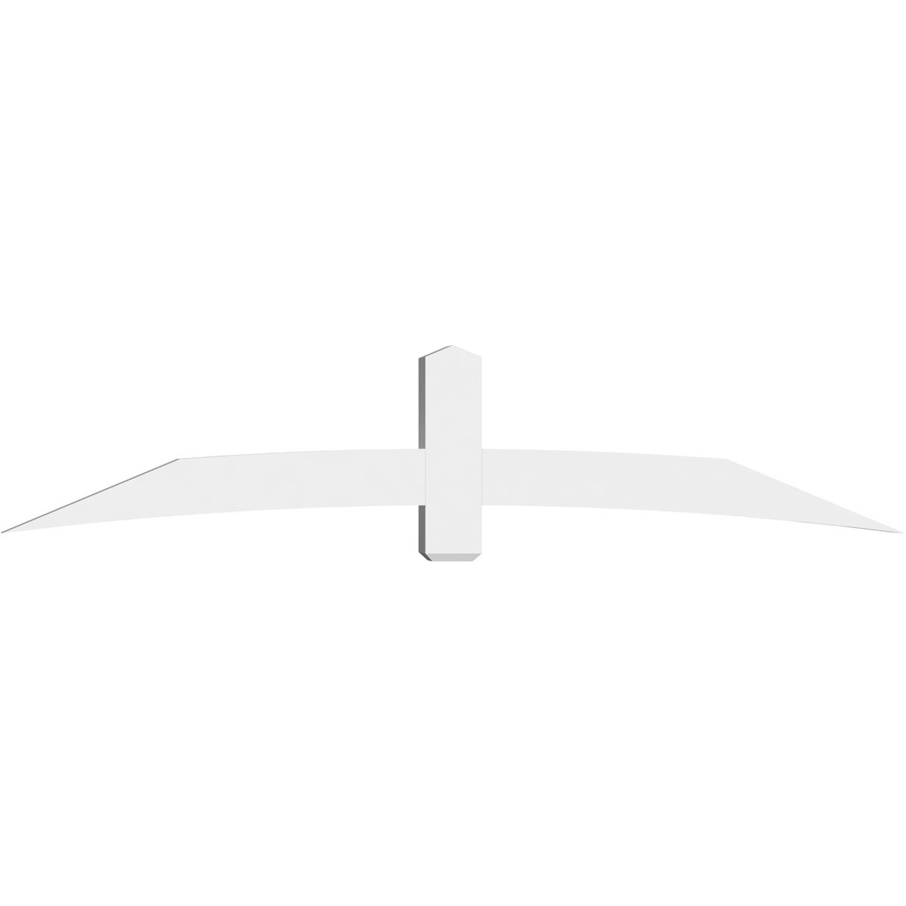 5/12 Pitch Bellingham Smooth Gable Bracket, PVC GBW096X20X0606BEL00PVC