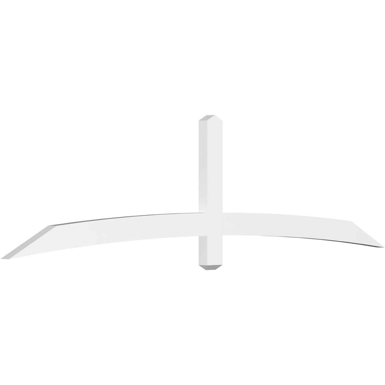 6/12 Pitch Bellingham Smooth Gable Bracket, PVC GBW096X24X0204BEL00PVC