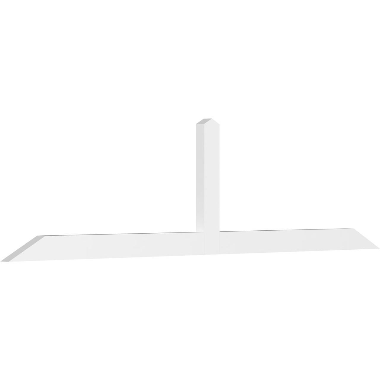 6/12 Pitch Portland Smooth Gable Bracket, PVC GBW096X24X0204POR00PVC