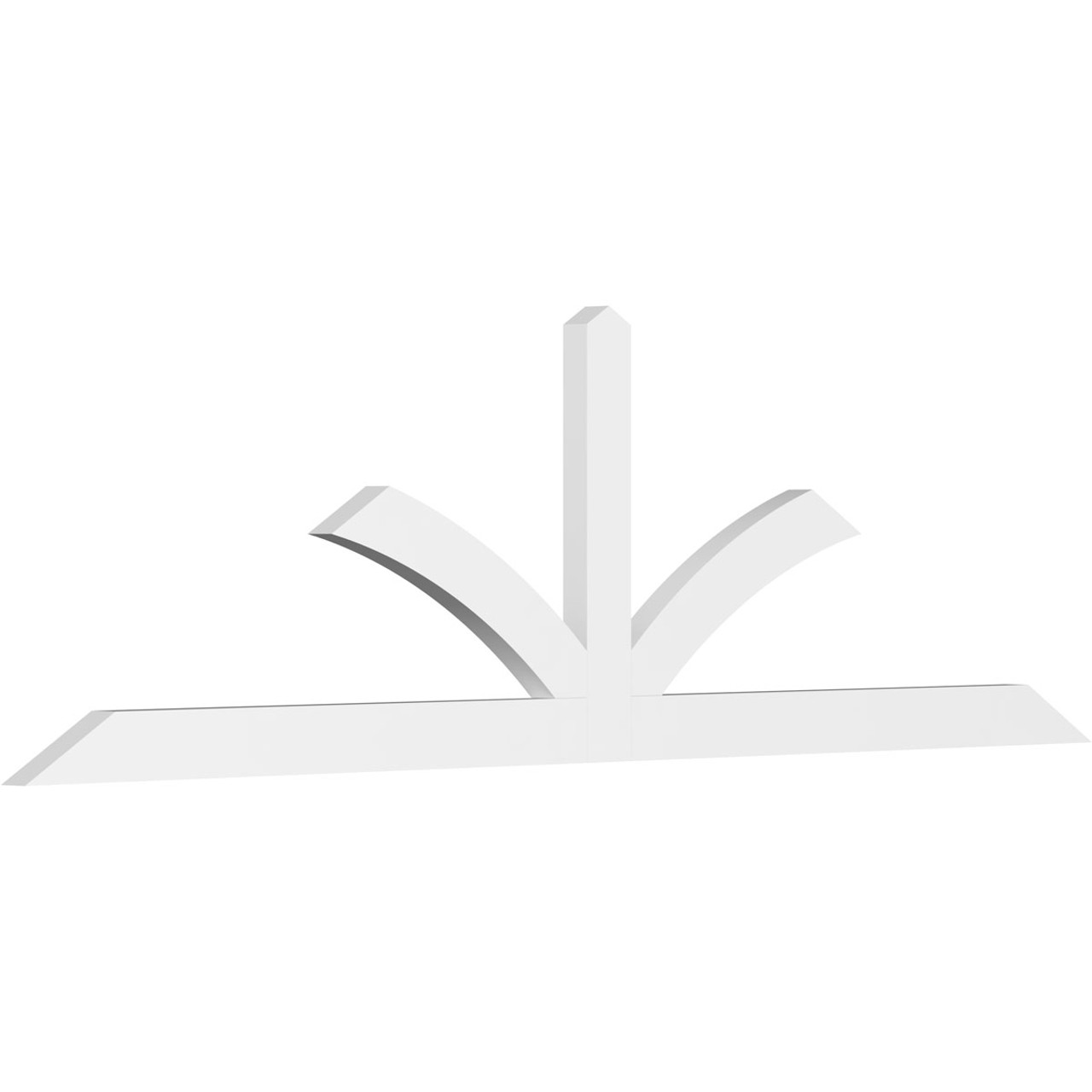 7/12 Pitch Richland Smooth Gable Bracket, PVC GBW096X28X0204RIC00PVC