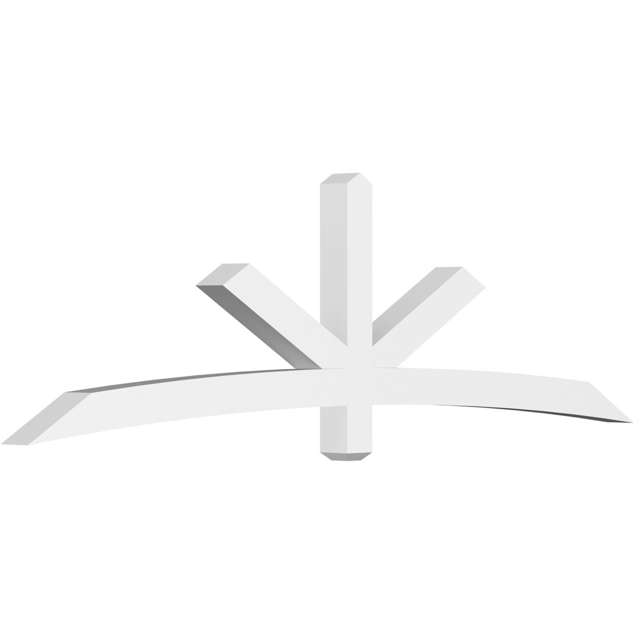 7/12 Pitch Alberta Smooth Gable Bracket, PVC GBW096X28X0404ALB00PVC