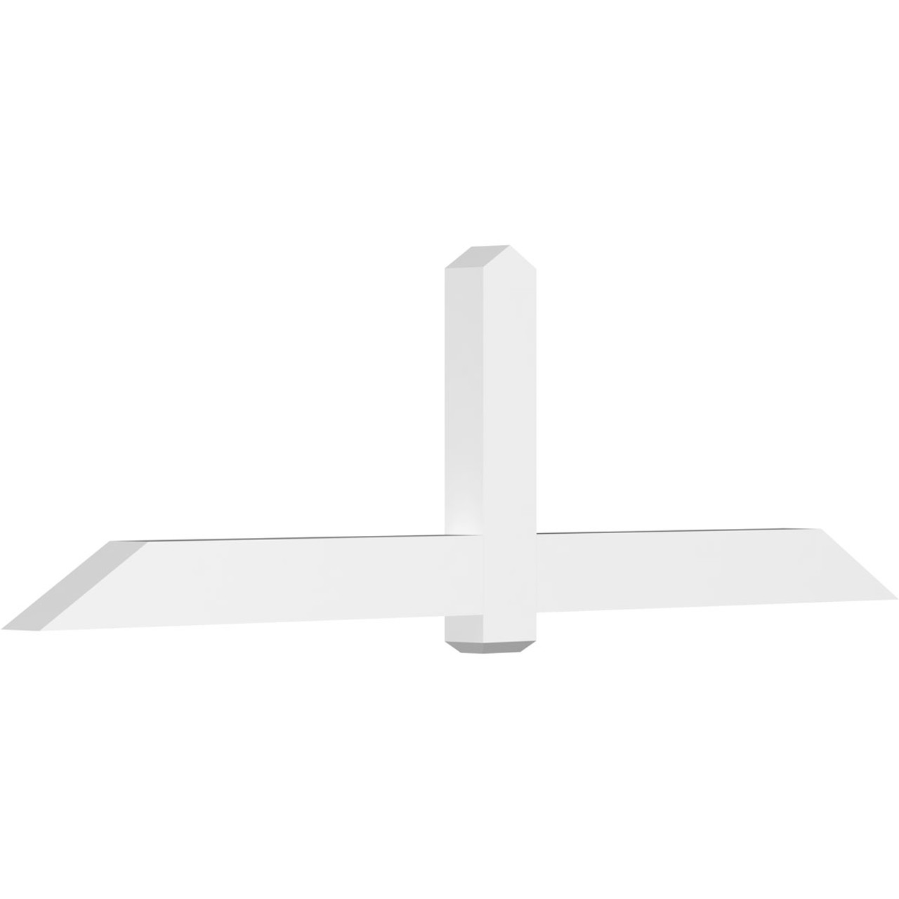 7/12 Pitch Eugene Smooth Gable Bracket, PVC GBW096X28X0406EUG00PVC