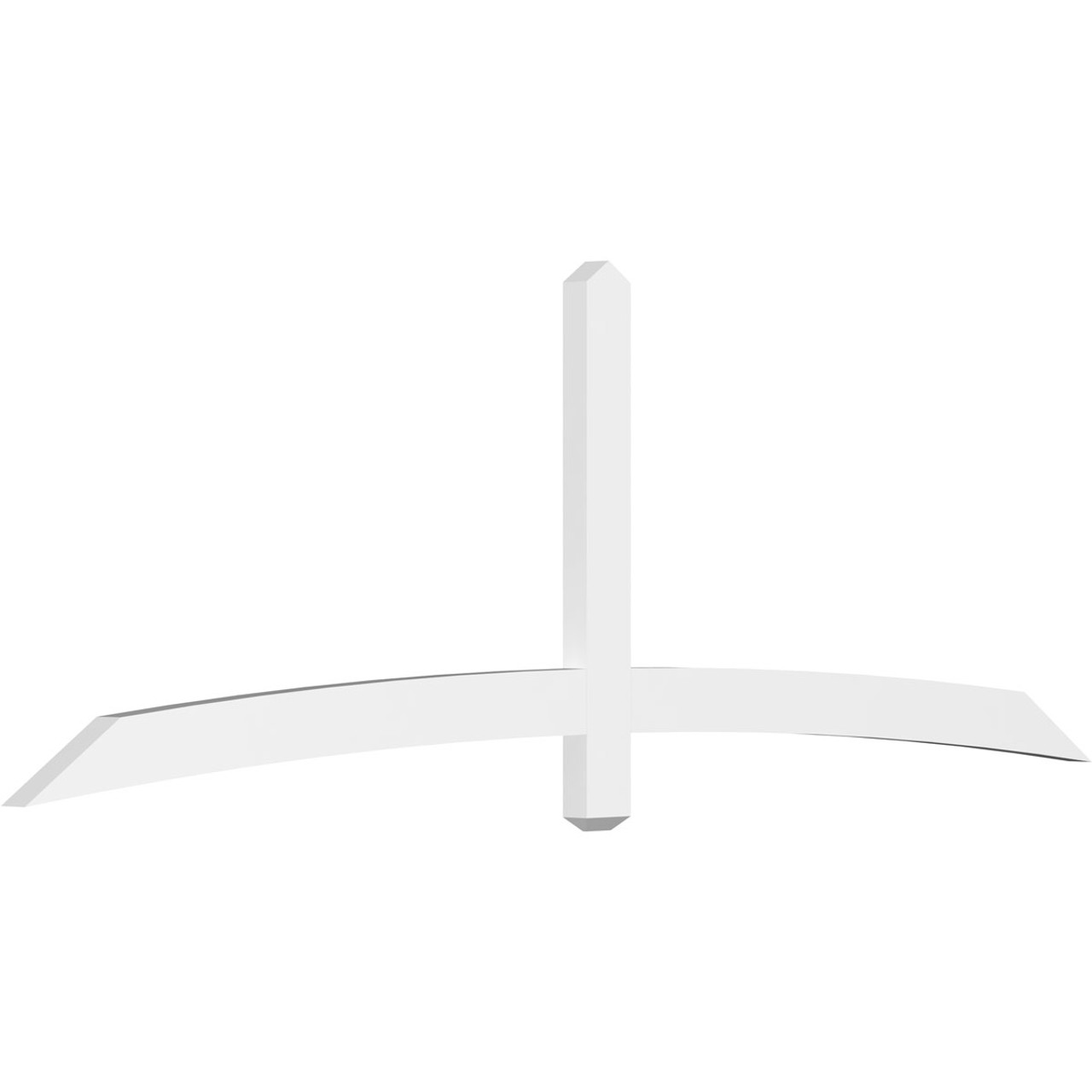 8/12 Pitch Bellingham Smooth Gable Bracket, PVC GBW096X32X0204BEL00PVC