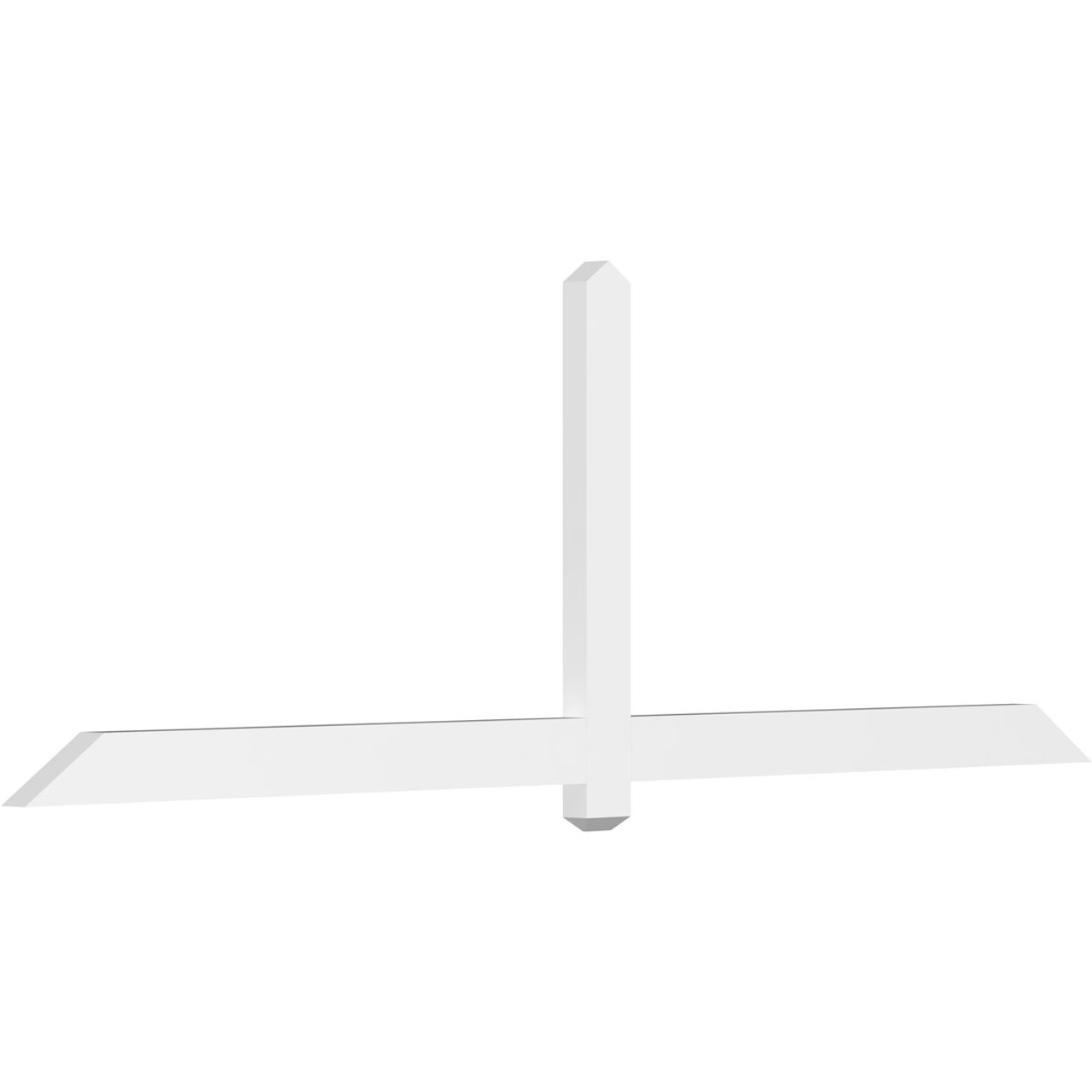 8/12 Pitch Eugene Smooth Gable Bracket, PVC GBW096X32X0204EUG00PVC