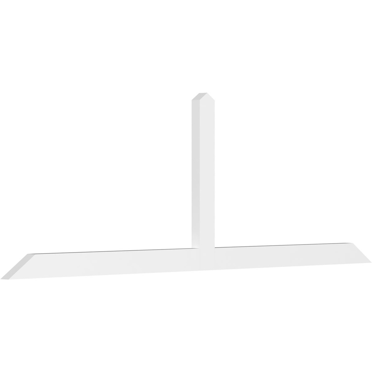 8/12 Pitch Portland Smooth Gable Bracket, PVC GBW096X32X0204POR00PVC