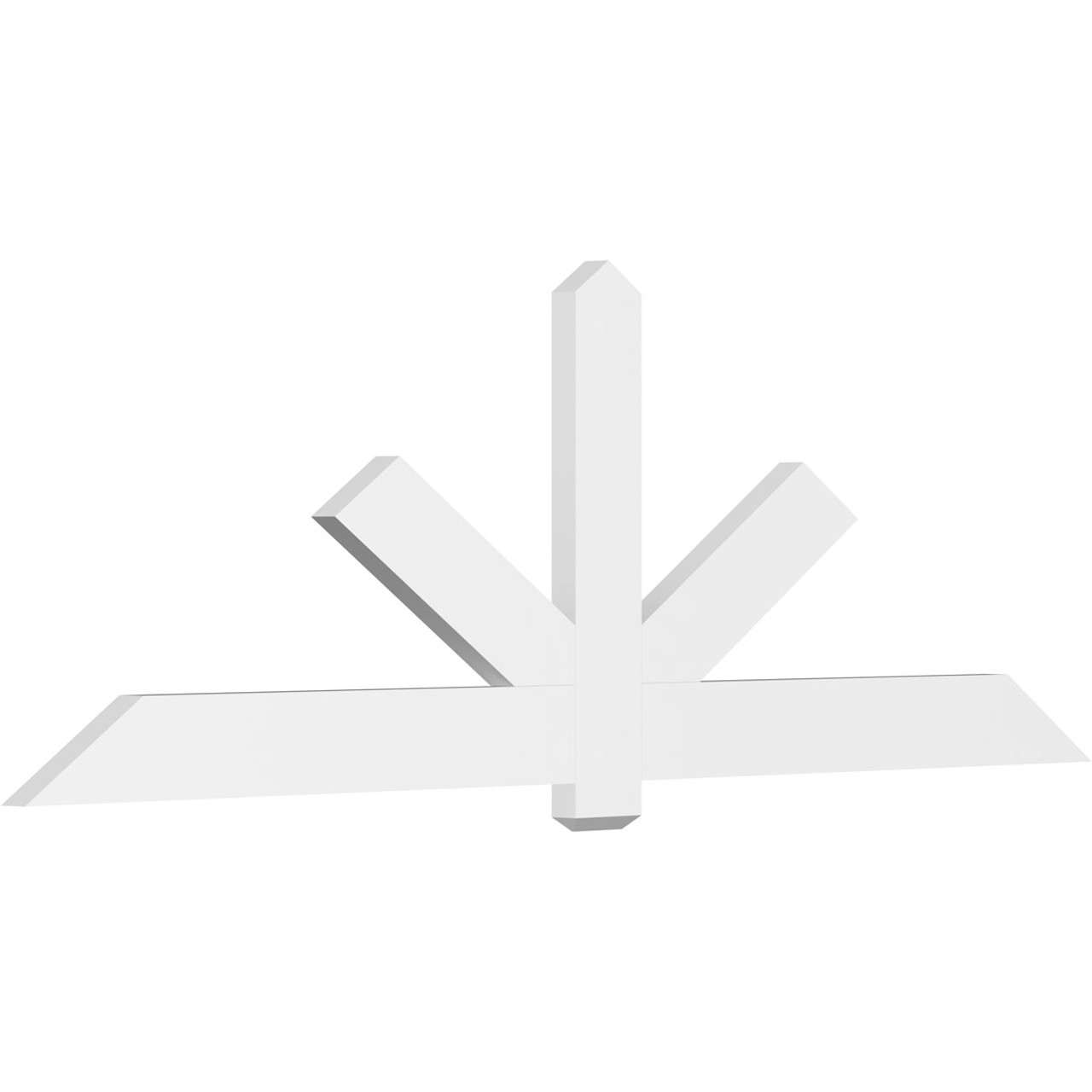 8/12 Pitch Kennewick Smooth Gable Bracket, PVC GBW096X32X0206KEN00PVC