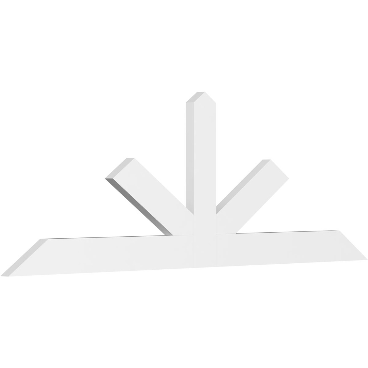 8/12 Pitch Saratoga Smooth Gable Bracket, PVC GBW096X32X0206SAR00PVC