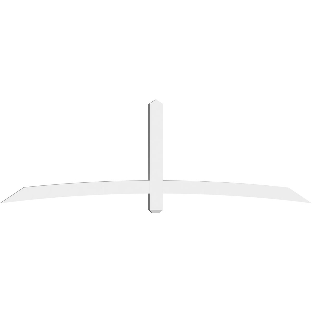 8/12 Pitch Bellingham Smooth Gable Bracket, PVC GBW096X32X0404BEL00PVC