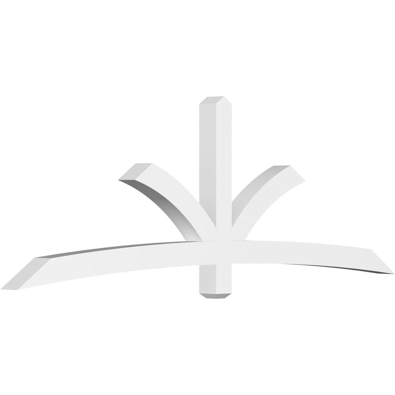 8/12 Pitch Davenport Smooth Gable Bracket, PVC GBW096X32X0404DAV00PVC