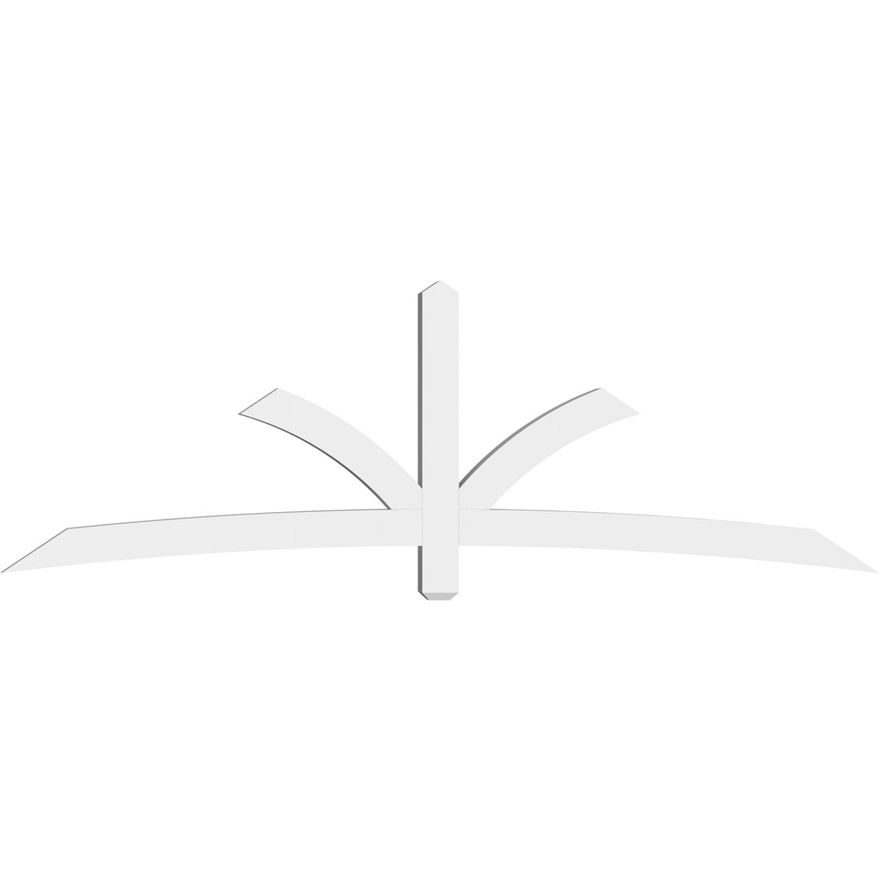 8/12 Pitch Davenport Smooth Gable Bracket, PVC GBW096X32X0404DAV00PVC