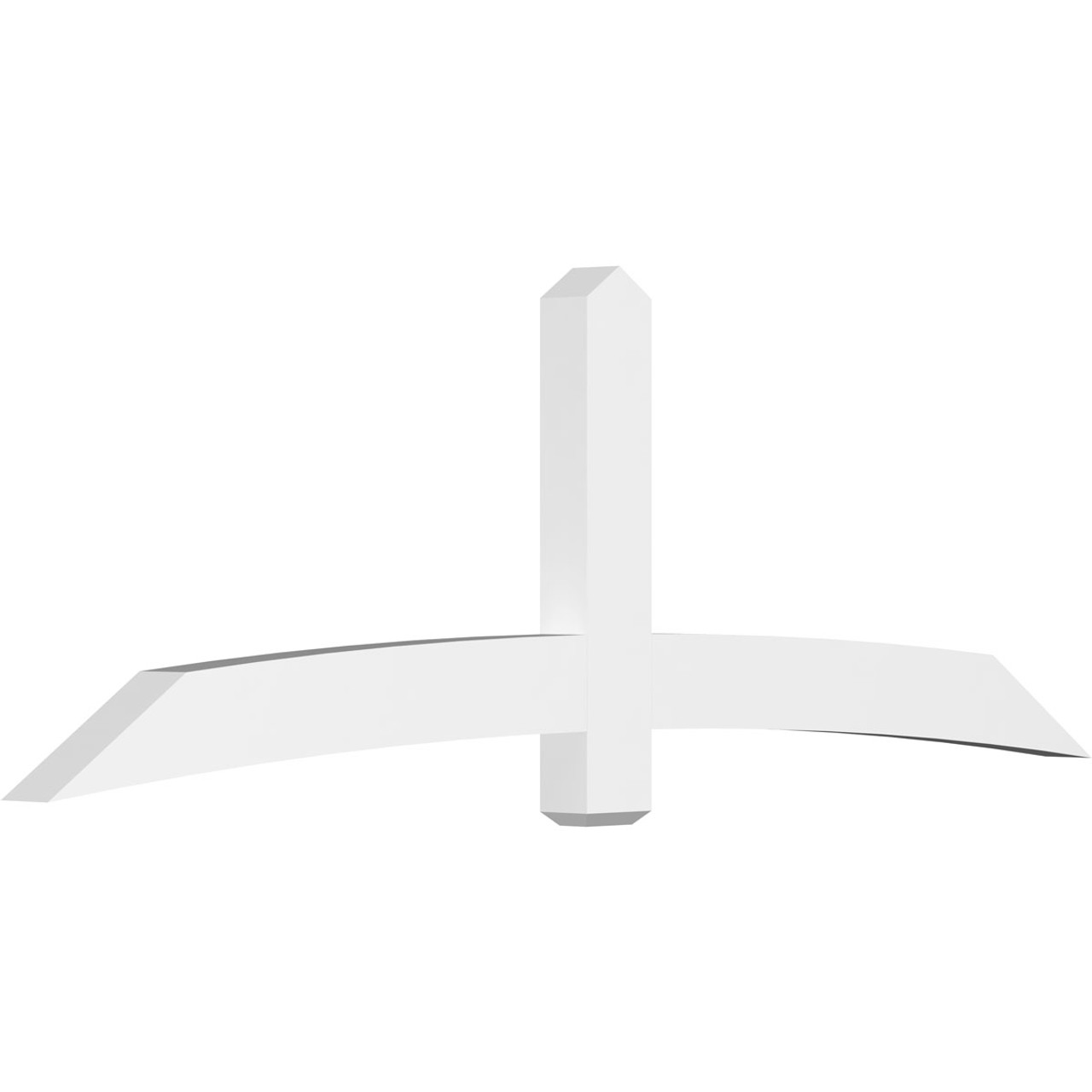 8/12 Pitch Bellingham Smooth Gable Bracket, PVC GBW096X32X0406BEL00PVC