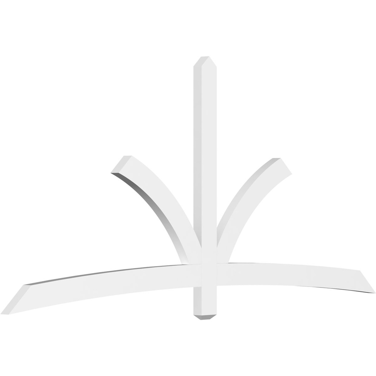 11/12 Pitch Davenport Smooth Gable Bracket, PVC GBW096X44X0204DAV00PVC