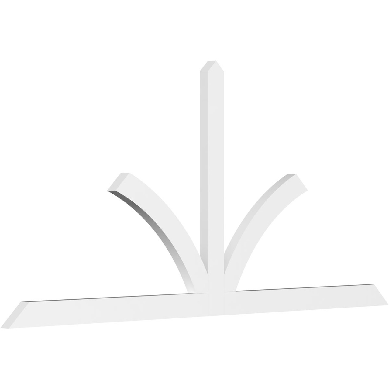 11/12 Pitch Richland Smooth Gable Bracket, PVC GBW096X44X0204RIC00PVC