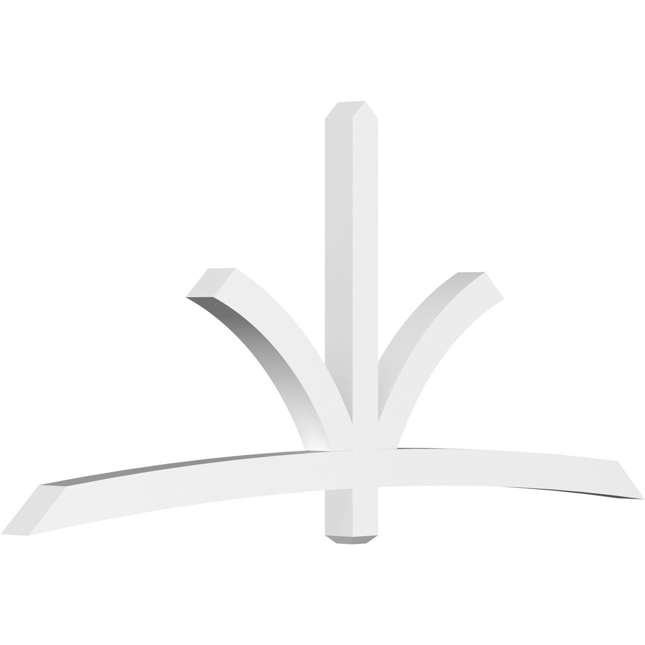 11/12 Pitch Davenport Smooth Gable Bracket, PVC GBW096X44X0404DAV00PVC