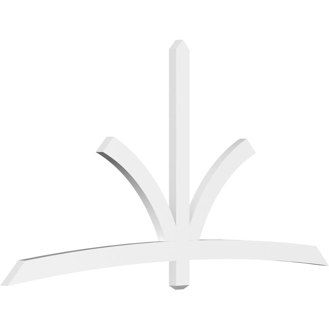 12/12 Pitch Davenport Smooth Gable Bracket, PVC GBW096X48X0204DAV00PVC