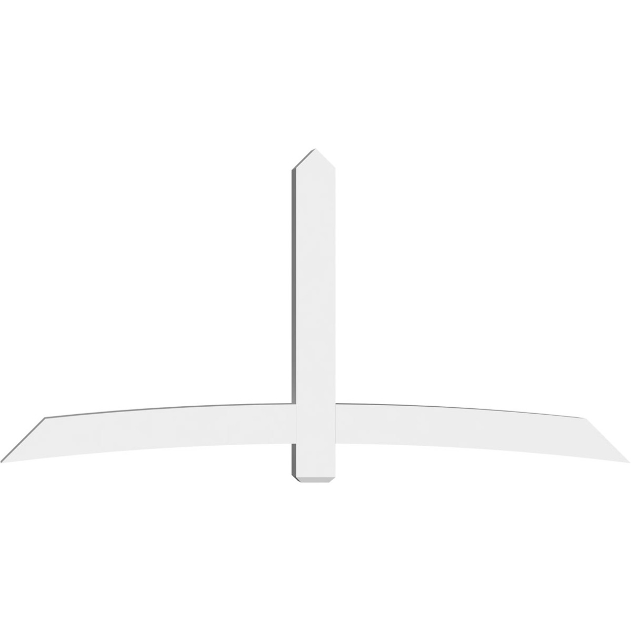 12/12 Pitch Bellingham Smooth Gable Bracket, PVC GBW096X48X0606BEL00PVC