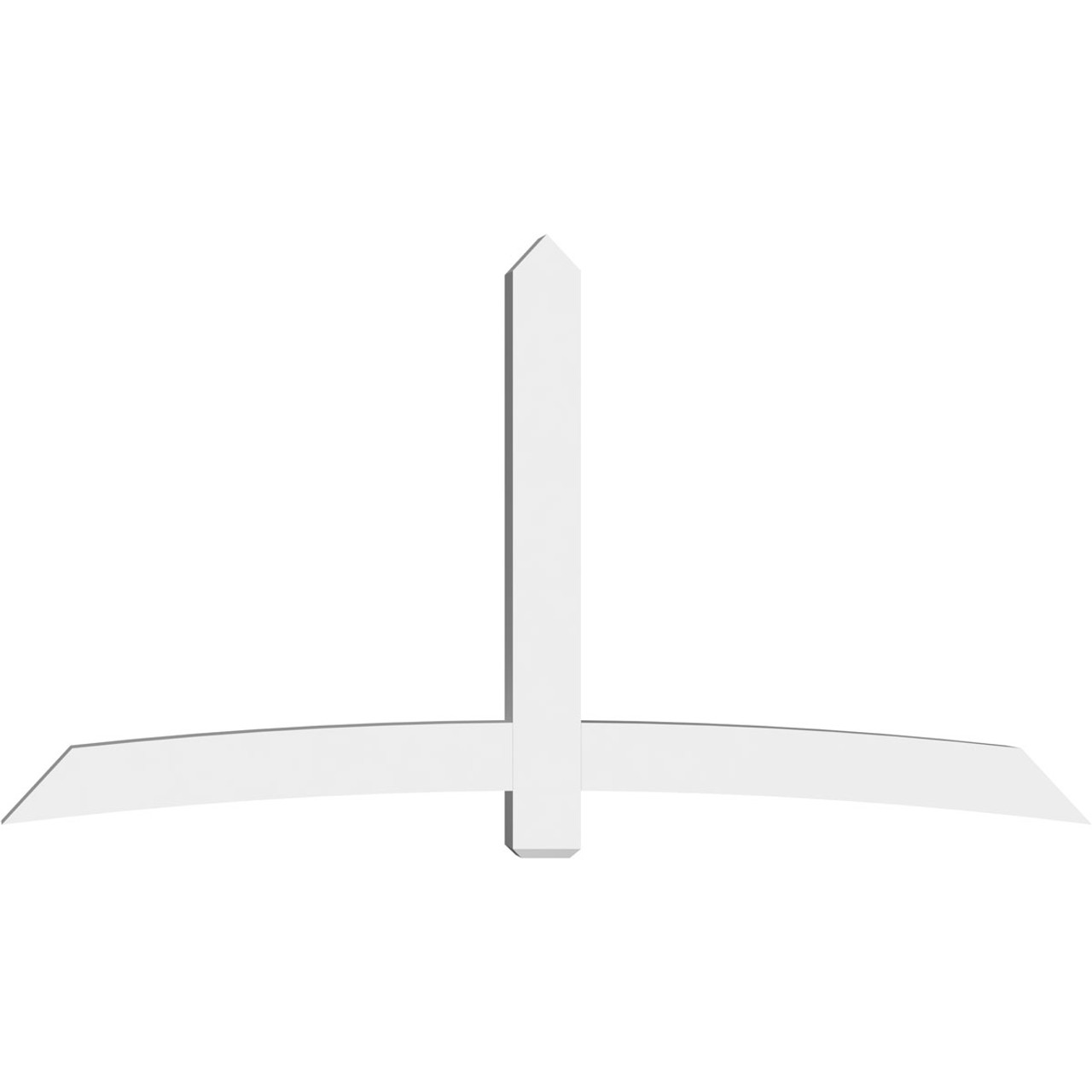 13/12 Pitch Bellingham Smooth Gable Bracket, PVC GBW096X52X0606BEL00PVC