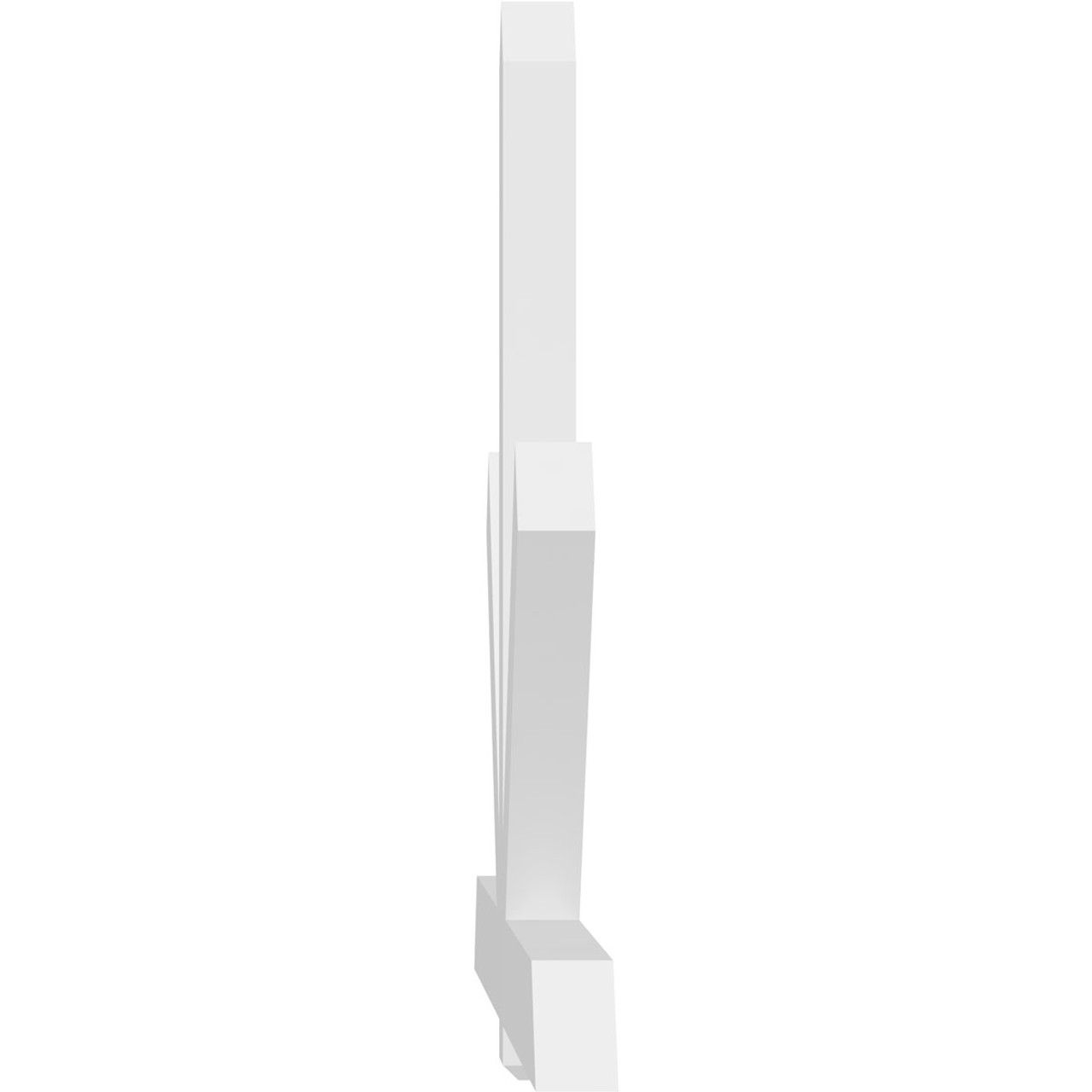 14/12 Pitch Kennewick Smooth Gable Bracket, PVC GBW096X56X0406KEN00PVC