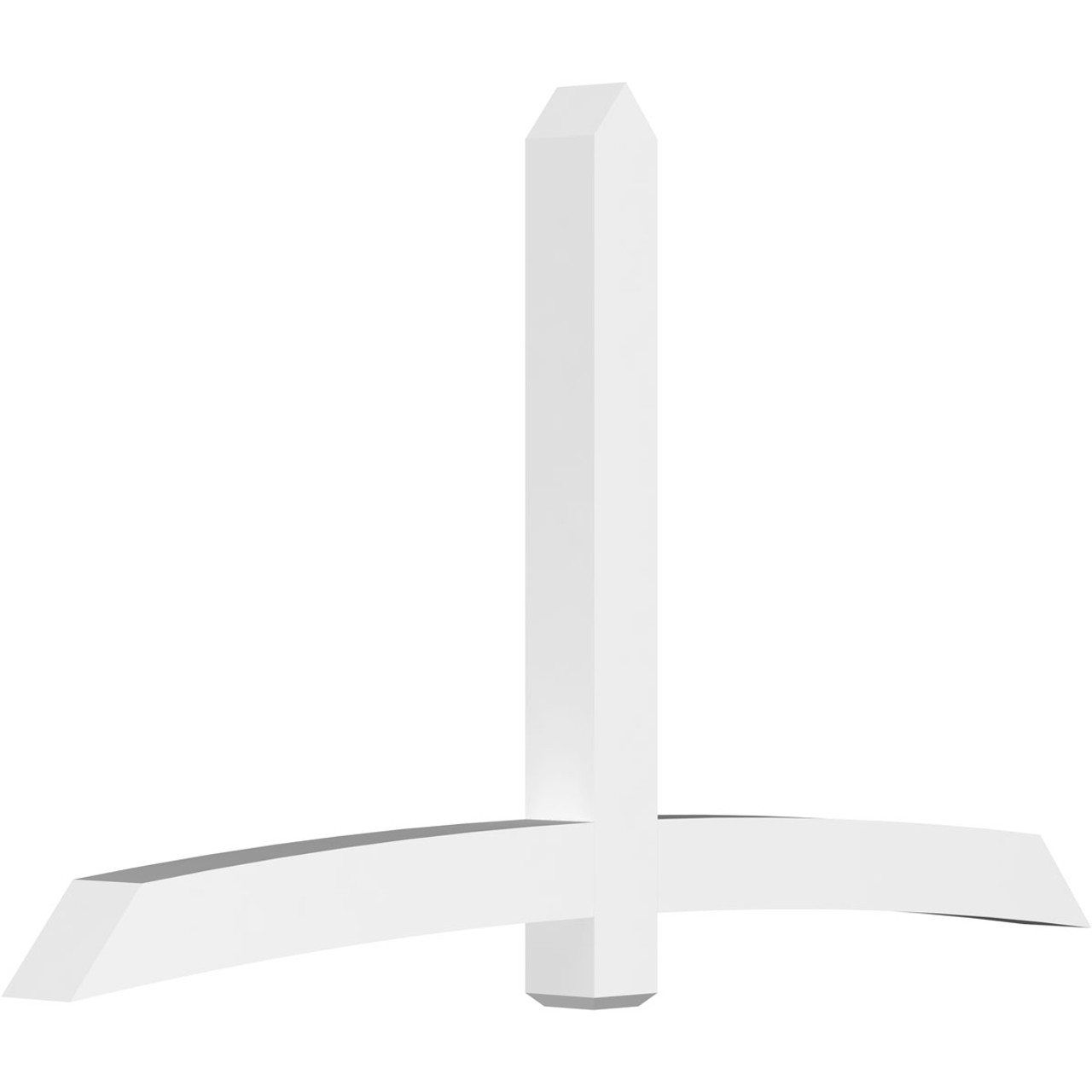 14/12 Pitch Bellingham Smooth Gable Bracket, PVC GBW096X56X0606BEL00PVC