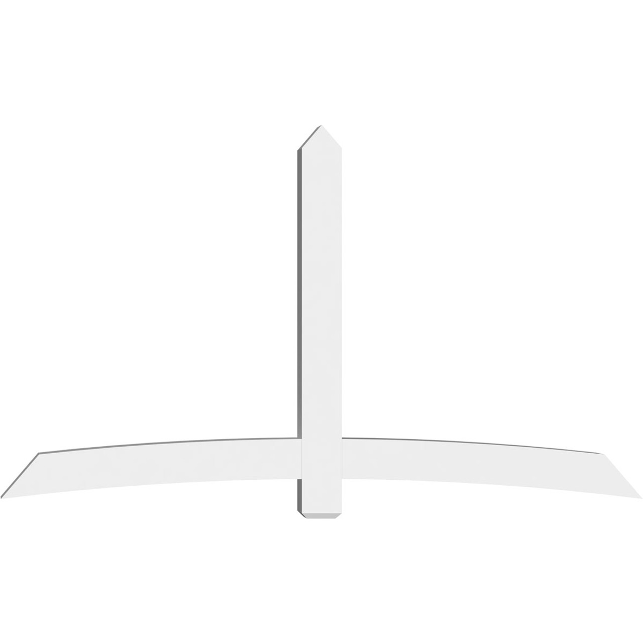 14/12 Pitch Bellingham Smooth Gable Bracket, PVC GBW096X56X0606BEL00PVC