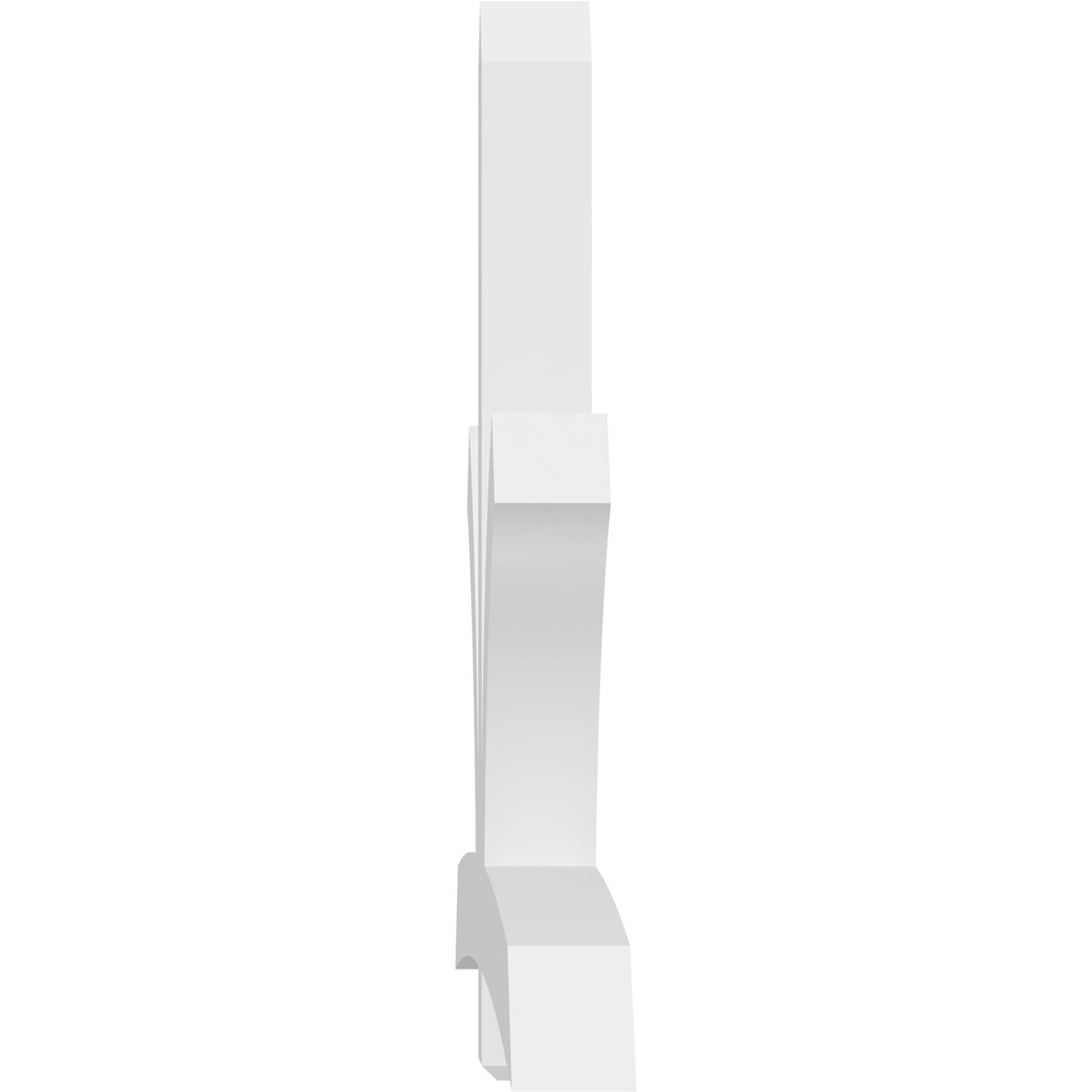 14/12 Pitch Davenport Smooth Gable Bracket, PVC GBW096X56X0606DAV00PVC