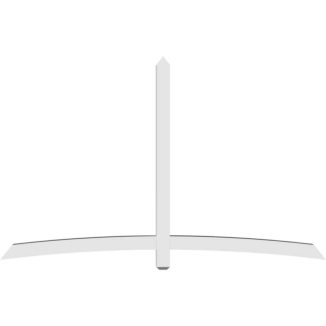 15/12 Pitch Bellingham Smooth Gable Bracket, PVC GBW096X60X0404BEL00PVC