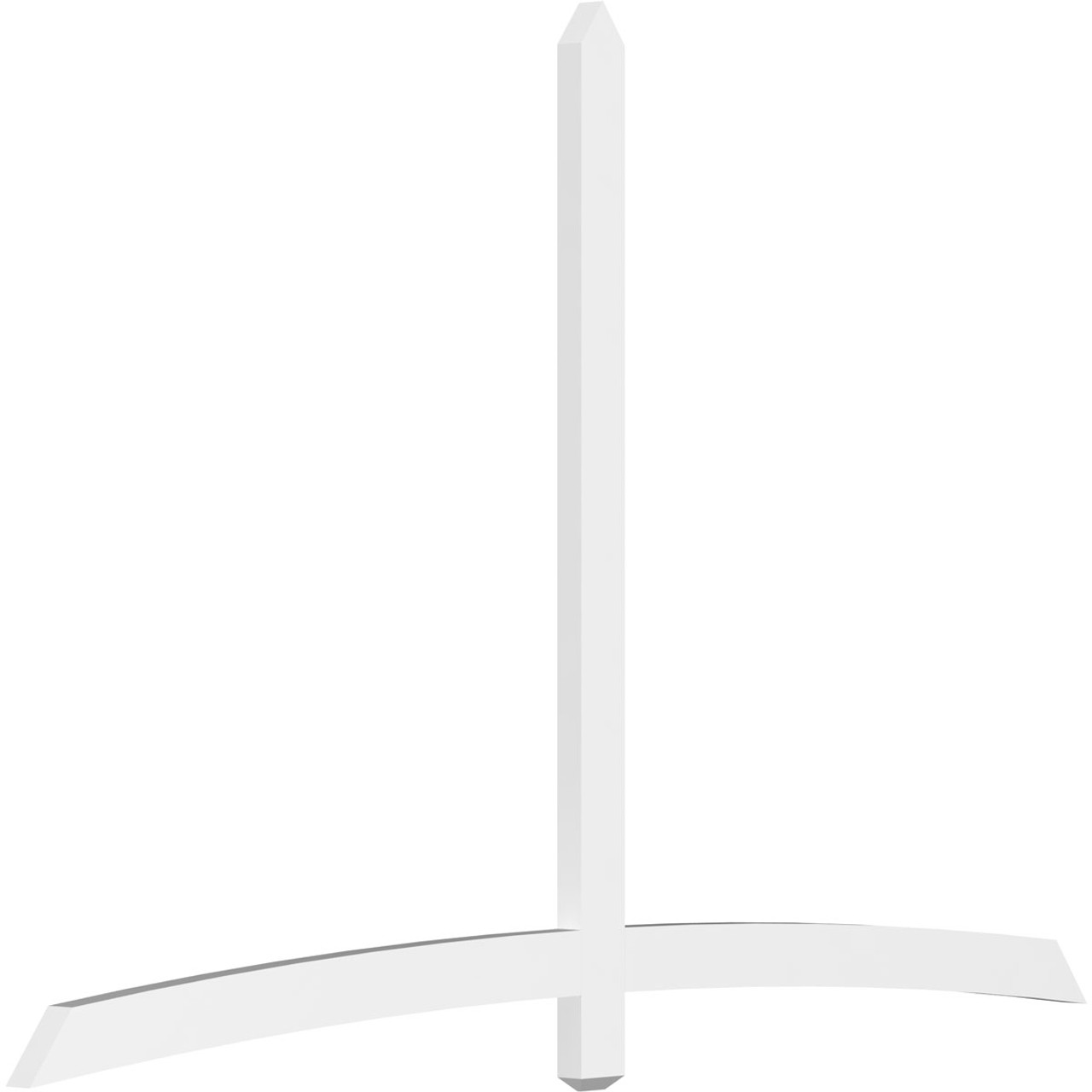 16/12 Pitch Bellingham Smooth Gable Bracket, PVC GBW096X64X0204BEL00PVC