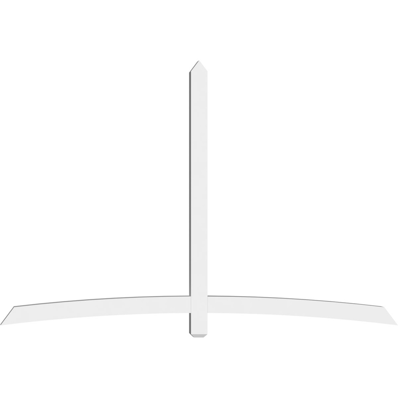 16/12 Pitch Bellingham Smooth Gable Bracket, PVC GBW096X64X0404BEL00PVC