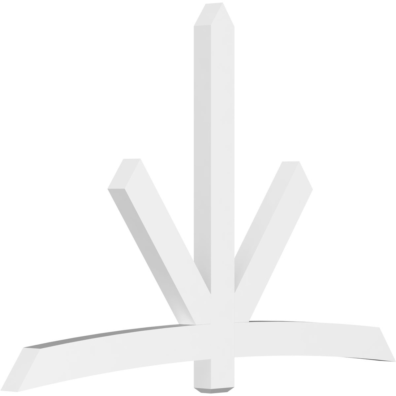 16/12 Pitch Alberta Smooth Gable Bracket, PVC GBW096X64X0406ALB00PVC