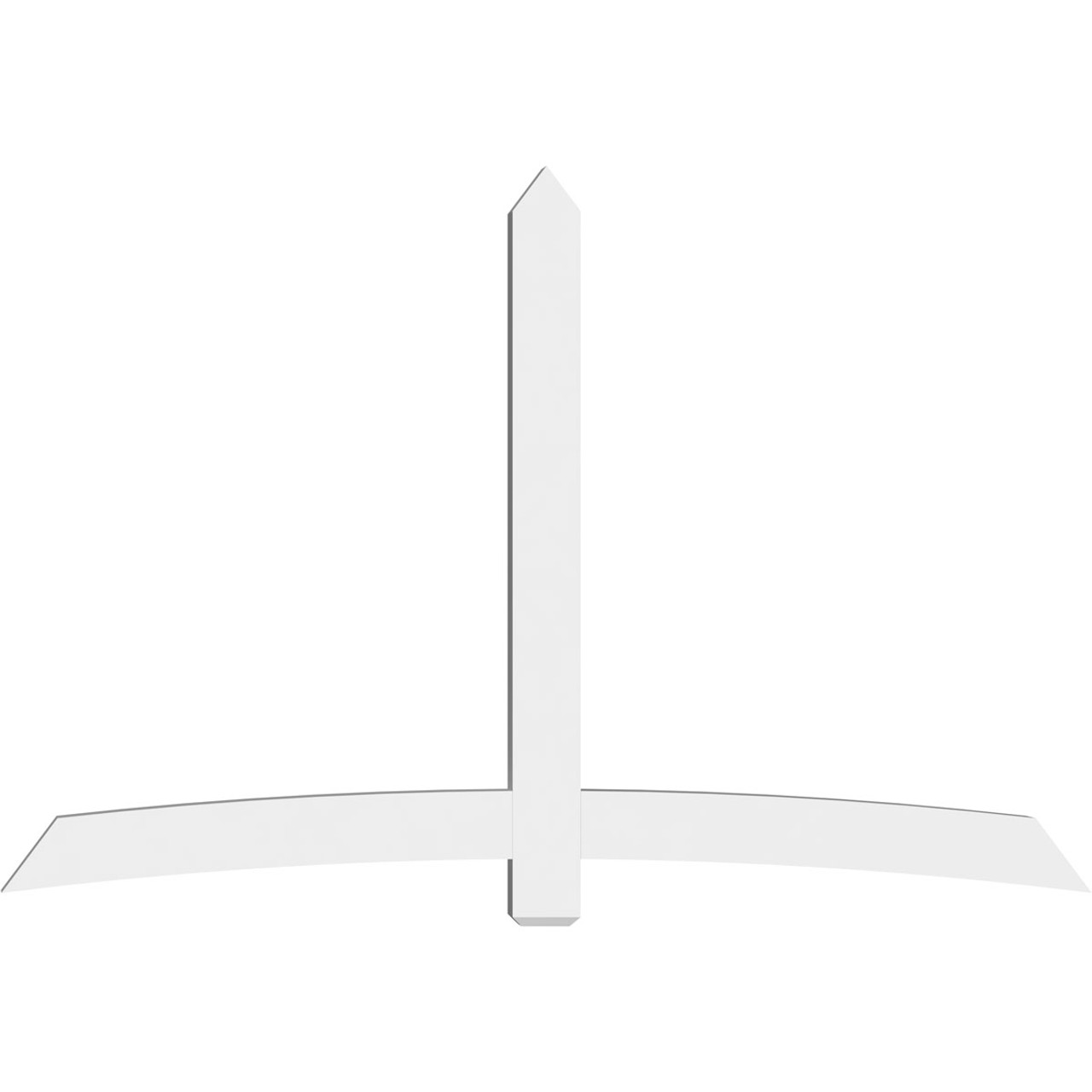 16/12 Pitch Bellingham Smooth Gable Bracket, PVC GBW096X64X0406BEL00PVC