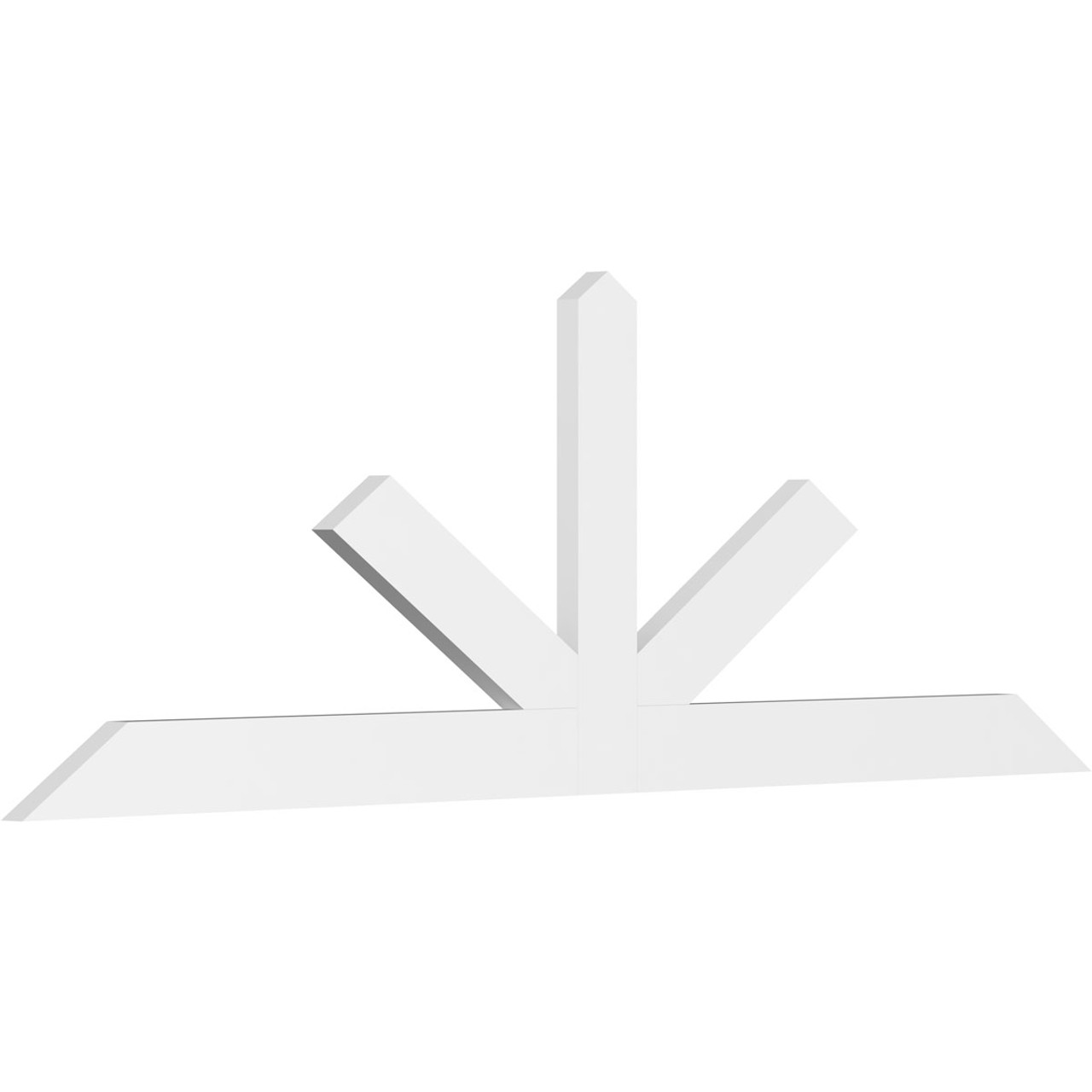 8/12 Pitch Saratoga Smooth Gable Bracket, PVC GBW108X36X0206SAR00PVC