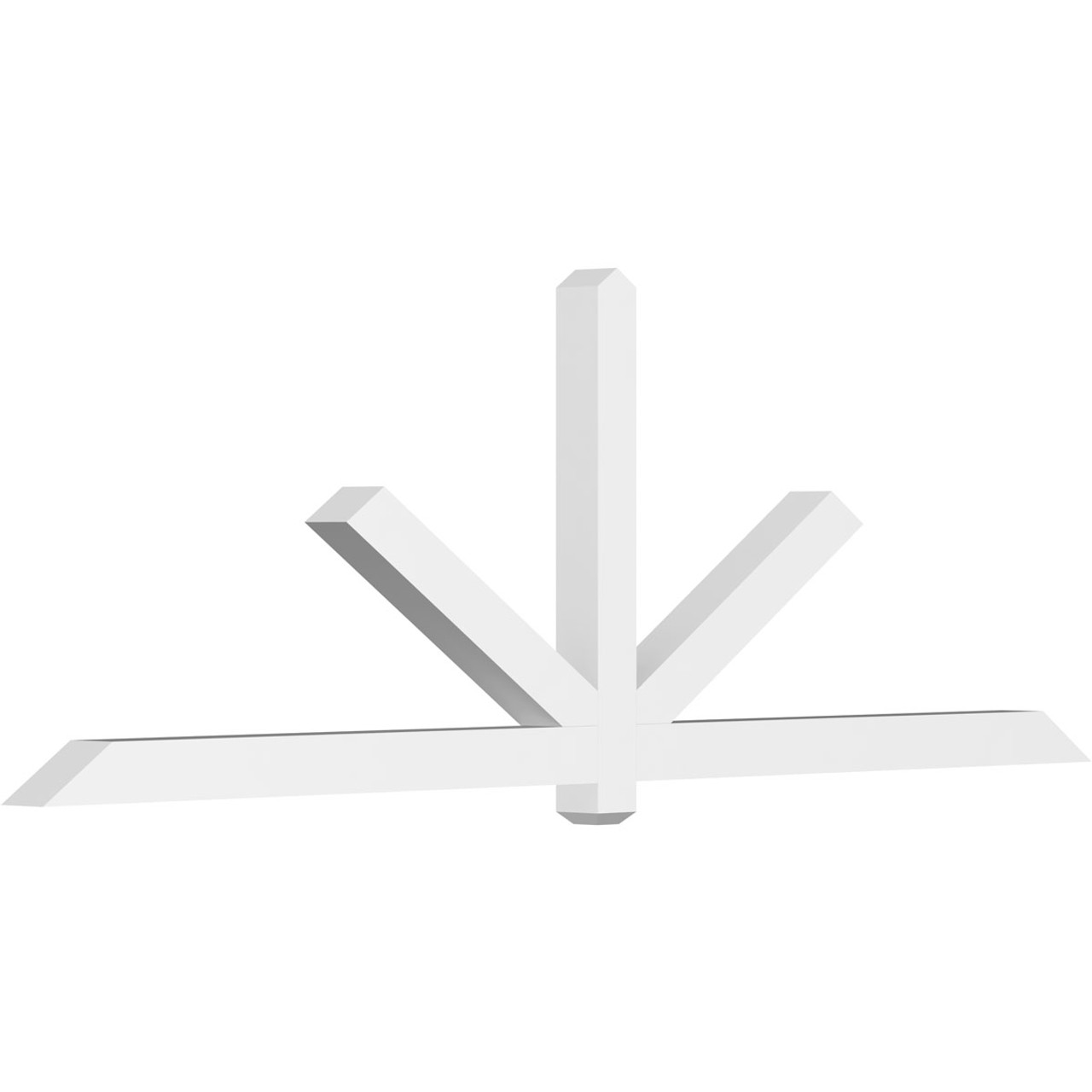 8/12 Pitch Kennewick Smooth Gable Bracket, PVC GBW108X36X0404KEN00PVC