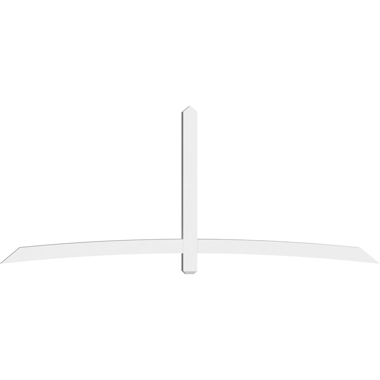 10/12 Pitch Bellingham Smooth Gable Bracket, PVC GBW108X45X0404BEL00PVC