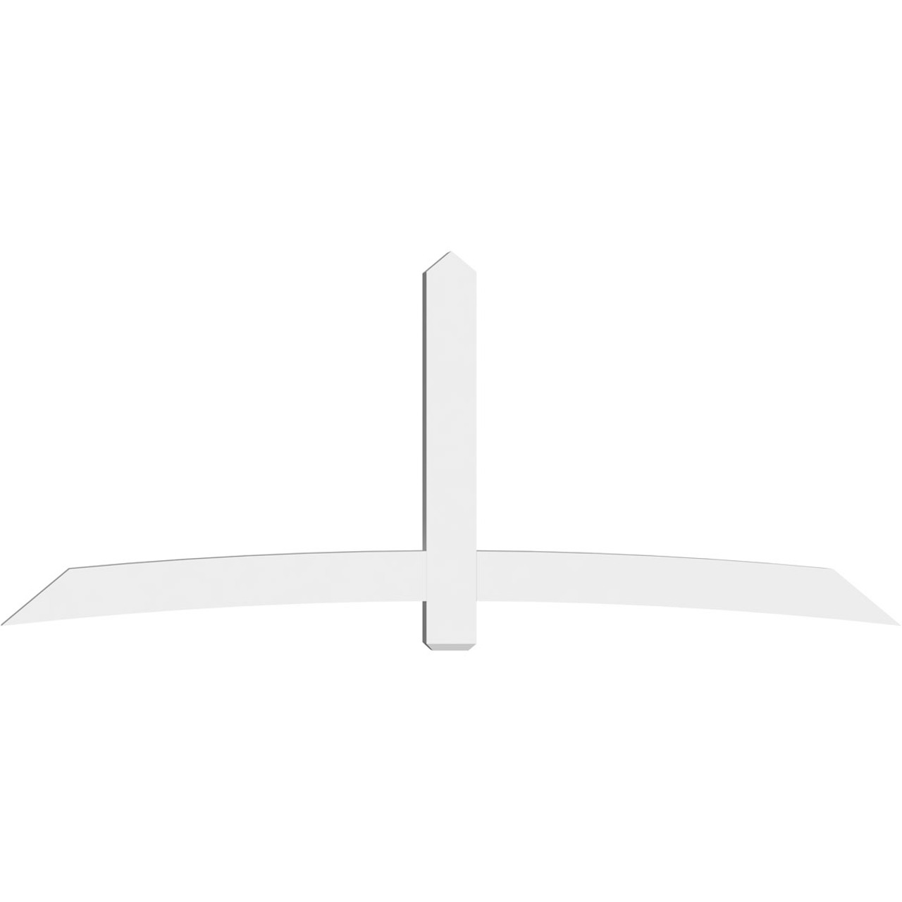 10/12 Pitch Bellingham Smooth Gable Bracket, PVC GBW108X45X0406BEL00PVC