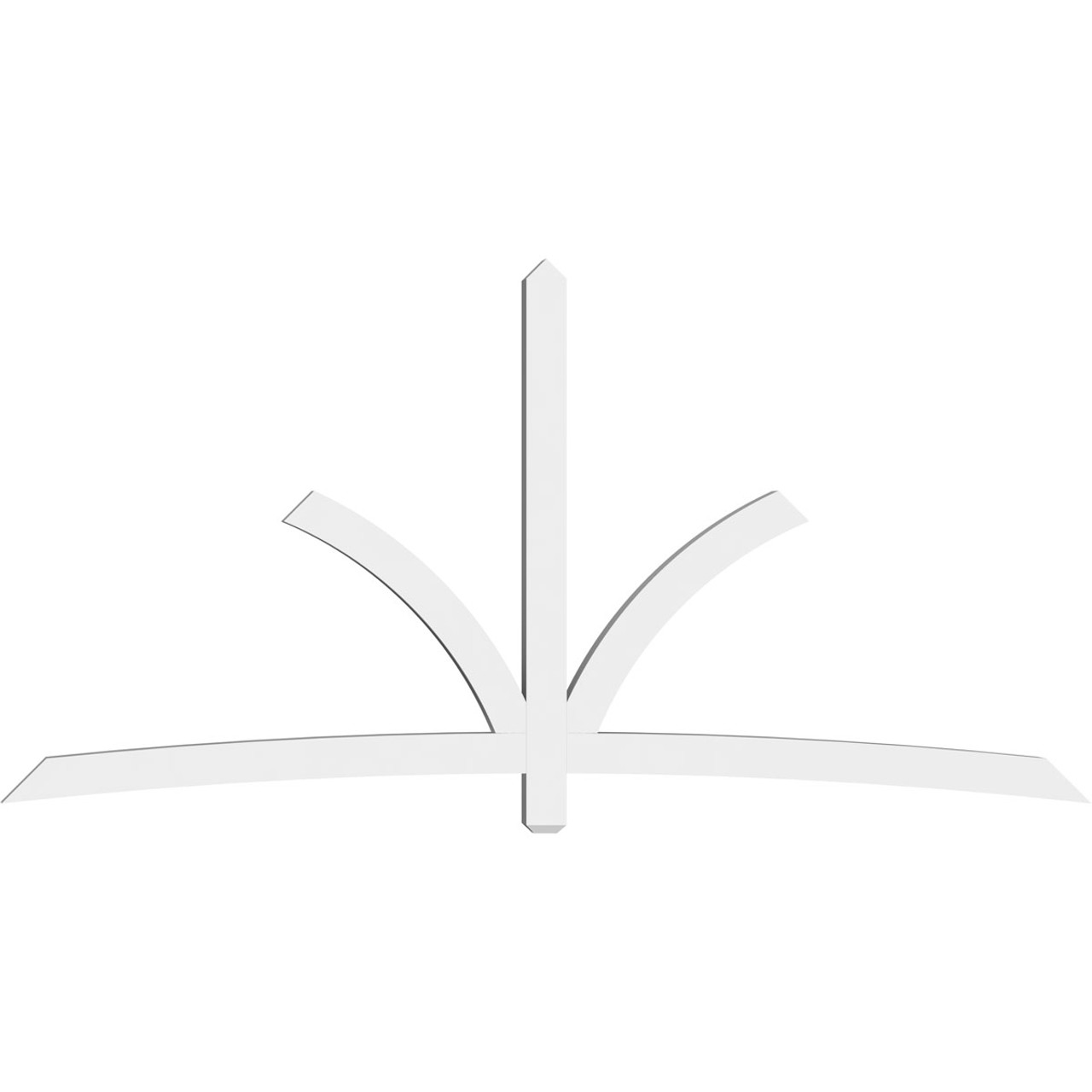 12/12 Pitch Davenport Smooth Gable Bracket, PVC GBW108X54X0404DAV00PVC